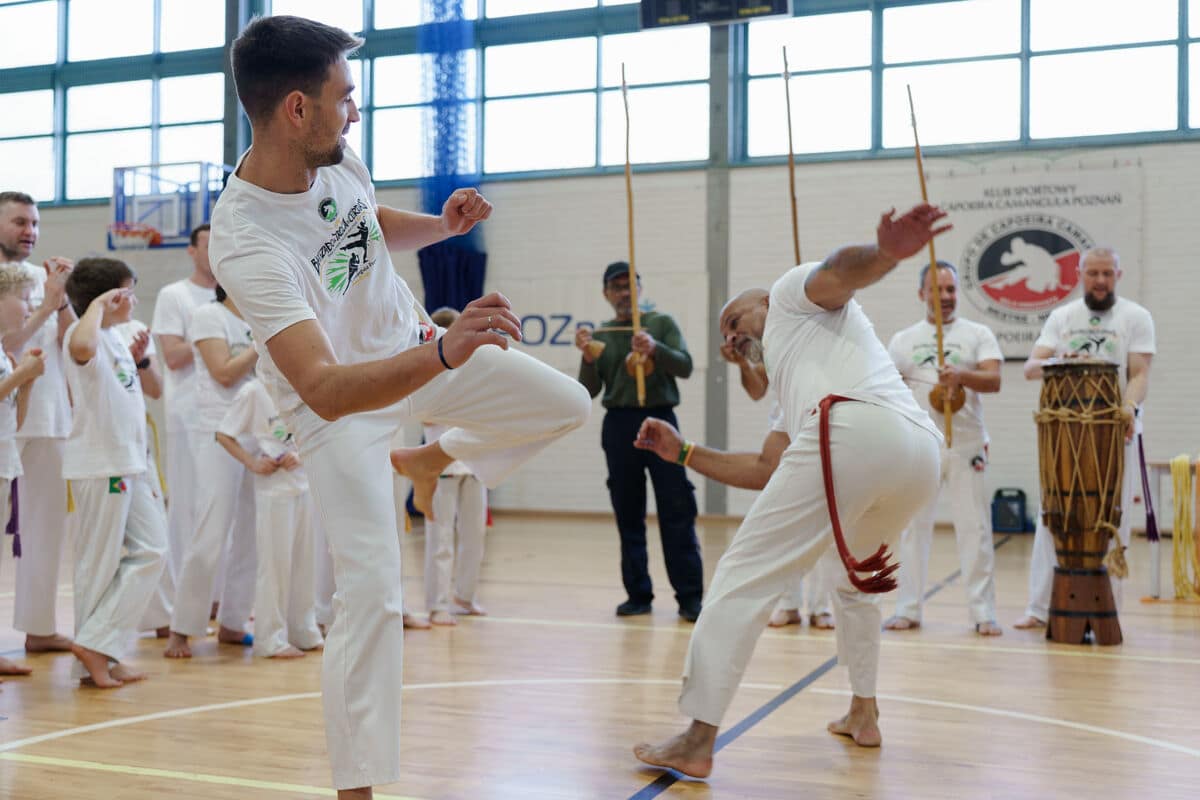 Roda Capoeira podczas treningu dorosłych w Poznaniu